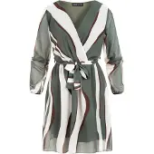Cloud5ive A-Linien-Kleid "Long-sleeve Dress Waves" 1 tlg.