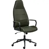 Beliani Bürostuhl dunkelgrüner Stoffbezug drehbar höhenverstellbar mit Armlehnen Home Office Arbeitszimmer traditionell modern
