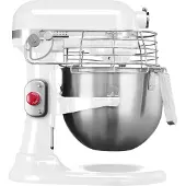 KitchenAid 5KSM7990XBSM/BER KÃ1/4chenmaschine, Edelstahlgehäuse, 500 Watt, 6,9 l Behälter, 10 Geschwindigkeiten