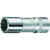 Gedore Steckschlüsseleinsatz D 19 L 1/2 Zoll 12-kant SW 19mm L.82mm