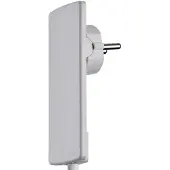 Evoline 1510.0000.0300 Schutzkontakt-Flachstecker Kunststoff mit Aussteckhilfe 2