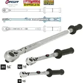 Hazet 6144-1CT, Klick-Drehmomentschlüssel, Kg-m, Mechanisch, 3/4", 200 - 500 Nm, 2%