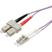 Roline LWL-Kabel 50/125µm OM4, LC/SC, violett, 1 m