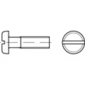 Toolcraft TO-5445714 Flachkopfschrauben M6 20 mm Schlitz DIN 85 Polyamid 200 St.