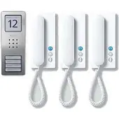 Siedle SET CA 812-3 E/W, Kabelgebunden, Edelstahl, Weiß, Wand