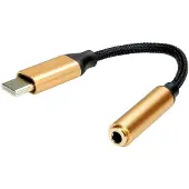 Roline GOLD Adapter USB Typ C - 3,5mm Audio, ST/BU, 0,13 m