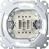 Merten MEG3154-0000, Drucktasten-Schalter, 1P, Metallisch, IP20, 250 V, 10 A