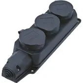 Bachmann Verteiler Steckdose 3xCEE7/3, 3x Schutzkontakt IP44
