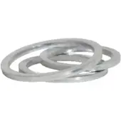 Ks Tools Aluminium-Dichtungen für Ölablassschrauben, M17, 25er Pack ( 150.1455 )