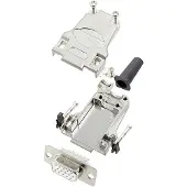 Encitech DTZF09-HDS15-W-K 6355-8063-11 D-SUB Buchsenleisten-Set 180 ° Polzahl (n