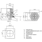 Lutronic 1229 Sensor-/Aktor-Einbausteckverbinder M12 Buchse, Einbau Polzahl Sensoren: 5 1 St.
