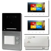 HHG Villa Videosprechanlage Villa AP Set 2FI AP 2-Familien m.integr. Gesichterkennung