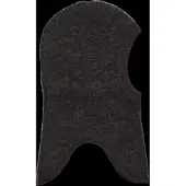 Mikk-Line Schlupfmütze Merinowolle, Dark Brown Melange, 74-80