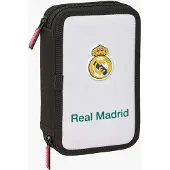 Real Madrid Equiicion 26/27 Schulmäppchen für Kinder, Federmäppchen mit Farben, mit 29 Utensilien, ideal für Kinder von 5 bis 14 Jahren