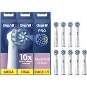 Oral-B Pro Sensitive Clean, 9 Stück(e), Weiß, Extra weich, 49,05 g, 180 mm, 18 mm