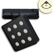 ISOLED 3 Phasen Schienen Strahler MATRIX 20W 40° UGR<19 schwarz 4000K CRI90 2200lm EEK E [A-G] Fiai 117297