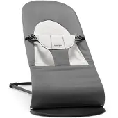 BabyBjörn Balance Soft Babywippe Gewebt Jersey-Stoff, Dunkelgrau/Grau