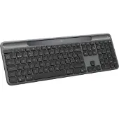 Logitech Signature Slim Solar + K980, Kabellos, RF Wireless + Bluetooth, QWERTY, Graphit
