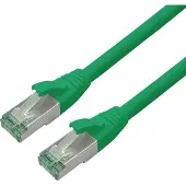 Roline recycled material RM Patchkabel Cat.6A S/FTP (PiMF), grün, 3 m