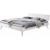 Hasena Holzbett "Ancona", weiß (weiß deckend, lackiert, weiß deckend lackiert), B:206cm H:79cm L:214cm, MDF, Betten, Holzbett, Fußhöhe 25 cm