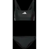 Adidas - Women's 3 Stripes Bold Bikini - Bikini Gr 32 grau/schwarz