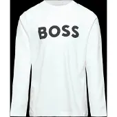 BOSS Kids-Longsleeve aus Baumwolle mit Kontrast-Logo Grösse 114