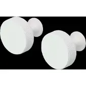 Blomus Rof Wandhaken rund 2er-Set – Design Haken mit Rändelstruktur Weiß