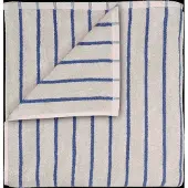 Blomus Badetuch Arto Schmale Streifen Moonbeam / Mazarine Blue (70 x 140 cm)
