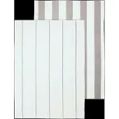 Blomus Geschirrtuch Taulo Streifen White / Mourning Dove 50 x 70 cm (2er Set)