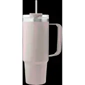 Aya & Ida Thermobecher Thermocup with Straw Cream Beige 885 ml