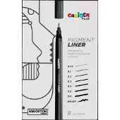 Carioca PLUS Pigmentliner 8er-Pack