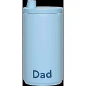 Design Letters - Travel Becher, 0.35 l, Dad / light blue