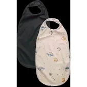 CeLaVi Lätzchen - 2er-Pack - Lang - PU - Dark Navy - - One Size - Lätzchen