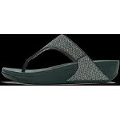 Original Brands FitFlop Lulu Shimmerglitz Zehenstegsandalen BLAU 39