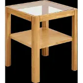 Ebuy24 Eckbord Greta aus Eiche 40x40x45 cm
