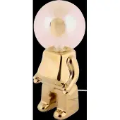 Leitmotiv - Tischleuchte Ross Led - Gold - 12x12x27cm Tischlampe - Nachttischlampe, Wohnzimmer, Schlafzimmer