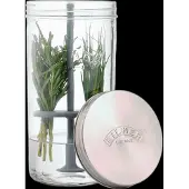 Kilner 0025.093, Behälter, Rund, Transparent, Glas, Edelstahl, 200 mm