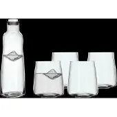Lyngby Karaffe mit Gläsern Zero Clear (5er Set)
