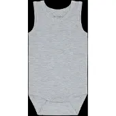 Minymo Body w/o Sleeves mediumgreymelange (1310) 74