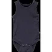 Minymo Body ohne Ärmel - Bambus - Navy - - 1 Jahr (80) - Body ärmellos