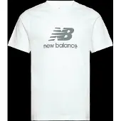 New Balance Sport Essentials Logo T-shirt White Größe: M | Bedruckte T-Shirts Outlet | Herren | Weiß