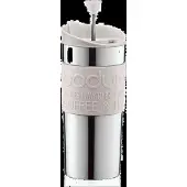 Bodum Travel Press Set mit Extra Deckel Weiß 350 ml