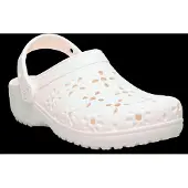 Crocs Sandale Kinder Classic Floral Cut Out Clog Chalk-Schuhgröße 33 - 34