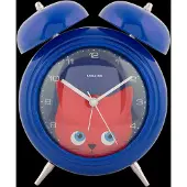 Karlsson - Wecker Peekaboo Cat - Blau - 15.2x6.5x18.2cm