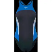 Speedo High Neck Splice Cross Back Badeanzug