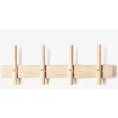We Do Wood - Roon & Rahn Reces Wandgarderobe, 48 cm, Eiche natur