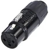 Rean RA3FT-B XLR-Adapter Mini-XLR-Stecker - Mini-XLR-Buchse Polzahl (num):3 1 S