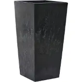 Siena Garden Pflanzgefässe NIZZA STONE schwarz Betonoptik, 25 x 46,5 cm Kunststoffgefäss mit Einsatz