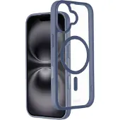 Hama Smartphone-Hülle "Handyhülle für Apple iPhone 17, magnetisch, Apple MagSafe, Qi2", blau, Smartphones, Hüllen, Wireless Charging, passgenaue Anti-Rutsch-Oberfläche, transparent, Smartphone-Hülle