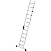 MUNK Günzburger Steigtechnik MUNK Stufenanlegeleiter mit nivello-Traverse und Ergo-Pad 12 Stufen